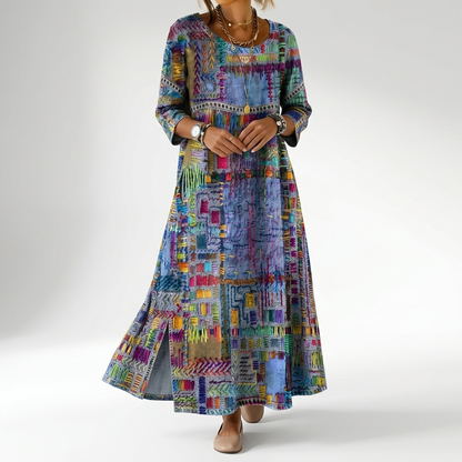 Orélissea™ — Robe bohème artistique fluide élégante