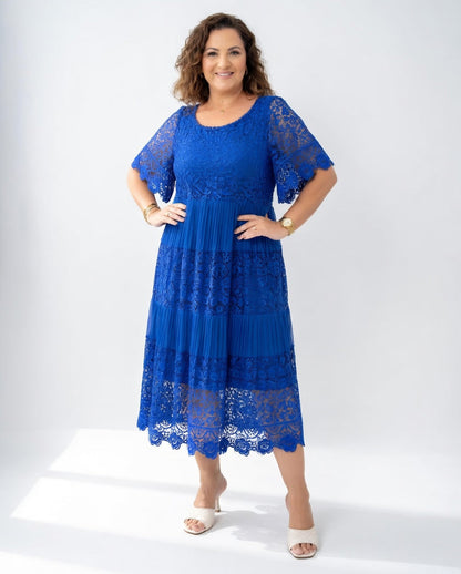 Clarisse™ — Robe midi élégante à dentelle délicate