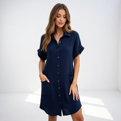 Béatrice™ — Robe chemise élégante et facile à porter